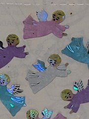 Sandylion Prismatic Stickers Angels Rare HTF 1 Sheet New Sealed Holiday Xmas VTG