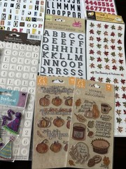 Lot Of Alphabet Letter Stickers Large Lot Crafter’s Square Fiskars Nostalgiques