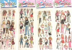 4 Different Sheets, 3D Puffy Stickers, Children Stickers Kids Gift