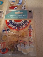 Jolee’s Boutique + Essentials 4 Pkgs 4th JULY & BEACH Scrapbooking Sticker NEW