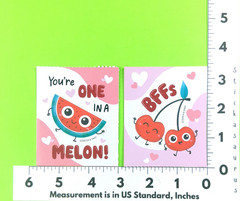 AGC Valentine’s Day Love Mini Sticker Sheet Set Of 4 Scented Style 1