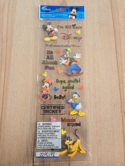 Disney Mickey Phrase scrapbooking stickers