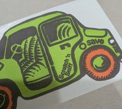 Vintage 3M Die Cut GASOLINE Car Scratch & Sniff Sticker