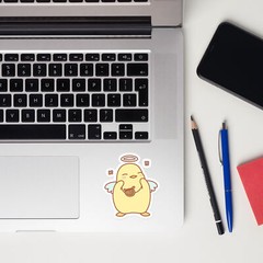 Kawaii Aesthetic Angel Wings Chick Vinyl Sticker for Laptop Phone case Notebook