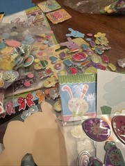 Easter Spring Scrapbooking Crafting Lot Hundreds Stickers Ribbon Misc Tons