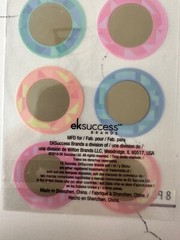 Sticko Dimensional Sticker 8 PC Scratch off Labels Blue Pink Orange Scrapbooking