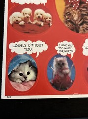 Vintage 80’s Mark 1 Cute ANIMALS Large Stickers Sheet