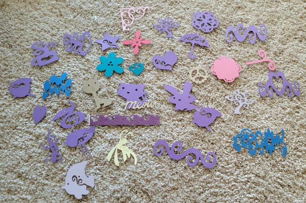 Laser Die Cuts Scrapbooking Cardmaking Lot Ex