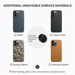 Reliable Gray Double-Sided Adhesive for OHSNAP Grips – Pack of 3 Stickers