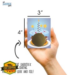 My Scratch Offs Scratch Notes Blue Birthday Cake 20 Pack