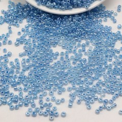 4000 Transparent Light Blue Small Glass Beads 2mm+ Storage Box Jewelry Making
