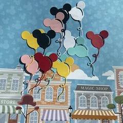 MICKEY MOUSE BALLOON die cuts scrapbooking Embellishments for card making Craft