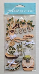 Jolee’s Outdoor Wedding Marriage Wooden Scrapbooking Stickers
