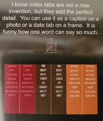 4 Packs Heidi Swapp Index Tabs Craft Embellishment – Sports, Love, Emotions #7