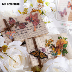 Vintage Fairy Stickers 4 Boxes 180 Pcs Transparent Floral Butterfly Journal Scra