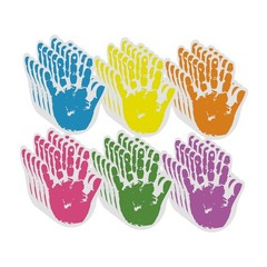 30x Colorful Hand Cutouts Handprint for Kids Teacher Student Helping Hands for