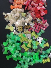 Crafting Scrapbooking Bows Embellishments Red Orange Yellow Green Blue Purple