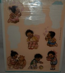 Vintage 1996 Hallmark Stickers Mary Hamilton Boy Girl African American 1 Sheet