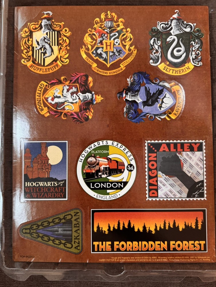 New 2007 Scholastic Harry Potter (30 THIRTY) 8.5×11 Full Sticker Sheets huge lot