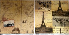 LARGE LOT OF 210 PCS TRAVEL EUROPE PARIS ROME CRUISES SCRAPBOOK PAPERS STICKERS