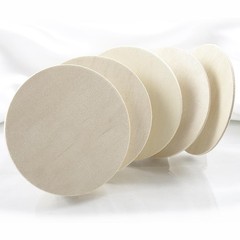 Natural Unfinished Round Wood Circle Cutout | 5 Inch – 25 Pack Unfinished Wood