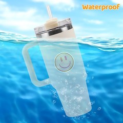 50PCS Smiling Glitter Stickers, Cute Water Bottle Stickers for Kids, for Teachin