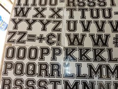 18 Sheets 3 Inch Vinyl Letter Stickers Self Adhesive Alphabet & Numbers