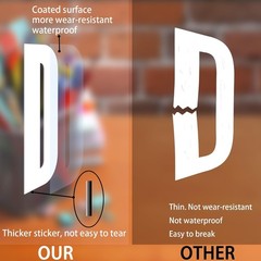 156-Piece Extra Large 6-Inch Waterproof Vinyl Letter Stickers for Any Occasion