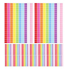 25 Sheet Colorful Name Tag Labels Food Containers Nameplate Desk Tags Decals