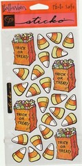 Vintage Sticko flat stickers TRICK OR TREAT HALLOWEEN theme 46656 FAST FREE ship