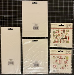 Simple Stories MAKE IT MERRY 12×12 Collection Kit, Bits, Brads, Stickers LOT