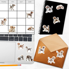 Lagotto Romagnolo Dog Stickers for Journals, Scrapbooks, Planners, Glossy, Matte