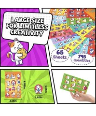 Scratch and Sniff Stickers, 65 Sheets Stickers 720+ Animals Stickers