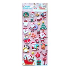 Merry Christmas Adorable Cartoon Santa Claus 3D EVA Soft Foam Stickers – DIY Dec