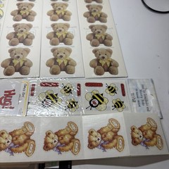 Vintage Sticker Sheets Lot Frances Meyer Suzy’s Zoo Sandylion Teddy Bear 1990s