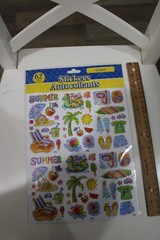 Laser Summer Beach 62PC Floaties Ice Cream Beach Chair Ball Shells Scrapbooking