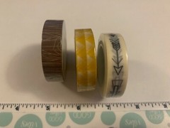 CTMH – Lot Of 3 Washi Tape (Chocolate Z1930, Honey Z1931, Black Z2003) *NOS*