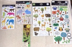 Animal Themed Sticker And Rub-ons Lot