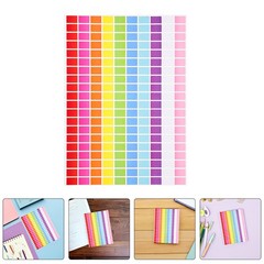 25 Sheet Colorful Name Tag Labels Food Containers Nameplate Desk Tags Decals