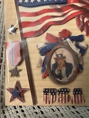 K & Company- Patriotic- flag- USA- grand adhesions-14 pieces