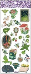 Violette Stickers 2 Sheets Goblincore Frogs Deer Mushrooms Plants Bees Flowers