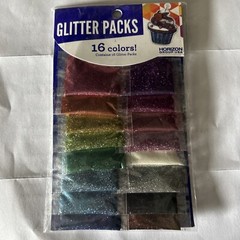 Glitter Packs 16 Colors Paper Crafts 47723D Horizon Group