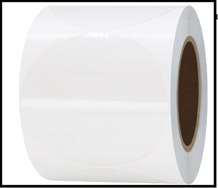 Hybsk Clear Seal Sticker Labels 2 inch Round Circle Wafer Stickers/Labels (2 inc