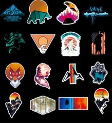 100pcs National Park Stickers, Outdoor Camping Traveling,051 EFG