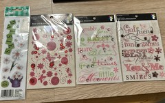 imaginisce rub-on transfers And Rhinestones Lots Of 4