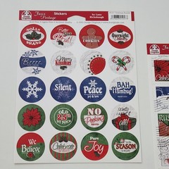 NEW Lot Scrapbooking Stickers CHRISTMAS HOLIDAY Transfer Title Rub-on Sticko -G