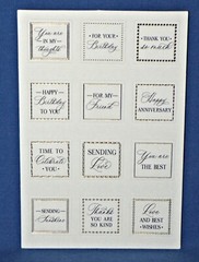Anna Griffin Mini Sentiments Sticker Everyday & Holiday 288 pc Themed Sentiments