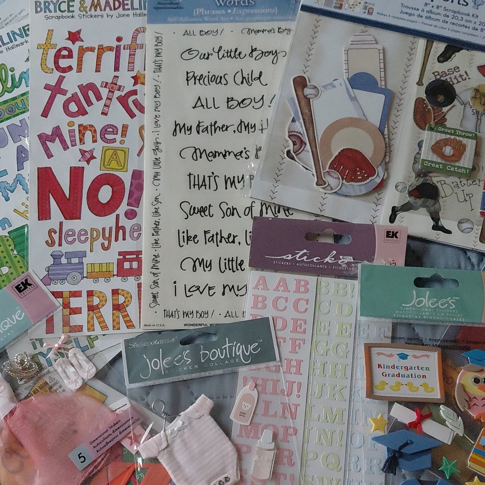 Jolee’s Boutique EK Success Bryce & Madeline Stickers Embellishments Themes