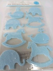 New Martha Stewart Craft Lot Of 2 Baby Applique And Floral 3D Stickers Scrapbook