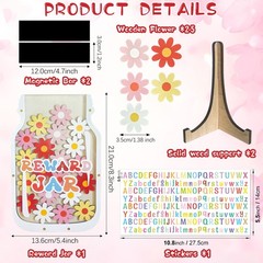 Magnetic Flower Reward Jar for Kids, Classroom & Chore Behavior Chart